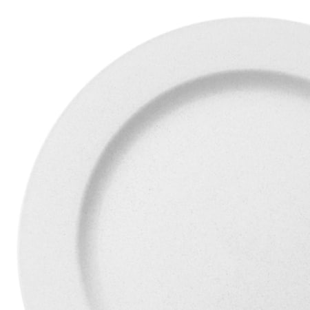 Smarty Had A Party 7.5" Matte Milk White Round Disposable Plastic Appetizer/Salad Plates (120 Plates), 120PK 4857WH-CASE